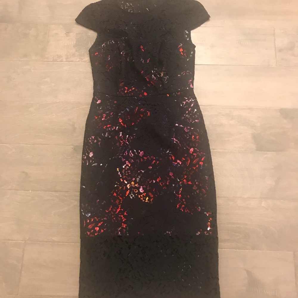 Betsy’s JOHNSON Lace Overlay Dress